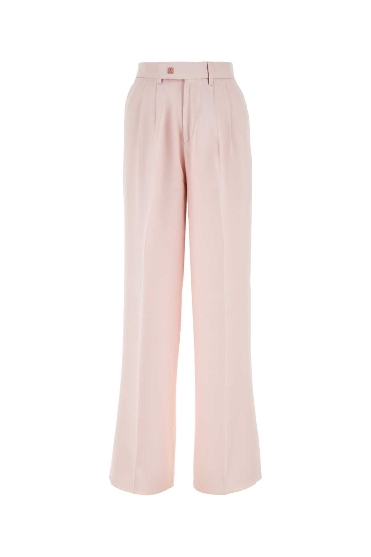 Amiri Viscose Wide-Leg Trousers — Pink