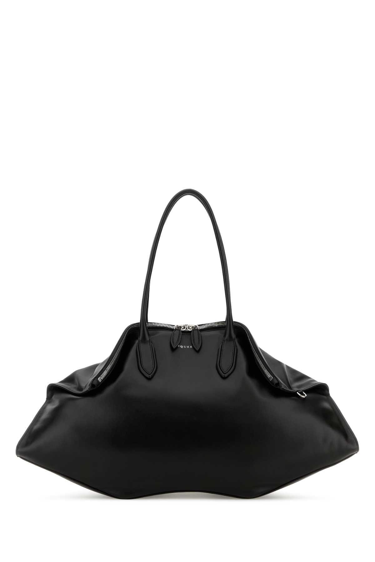 Alexander McQueen Manta Maxi Shoulder Bag — Black