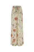 Alexander McQueen Floral-Printed Crepe Trousers — Ivory
