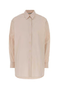 Jil Sander Cotton Poplin Oversize Shirt — Pink