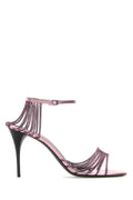 Saint Laurent Babylone Heel Sandal — Pink