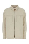 Moncler Bouclé Wool-Blend Jacket — Beige