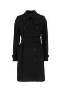 Burberry Kensington Trench Coat — Black