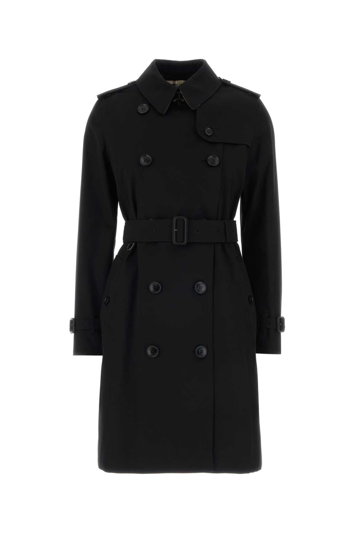 Burberry Kensington Trench Coat — Black