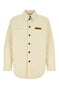 Bottega Veneta Quilted Tech Cotton Jacket — Beige