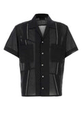 Magliano Broken Guayabera Shirt — Black
