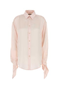 Balenciaga Knotted Cuff Shirt — Pink