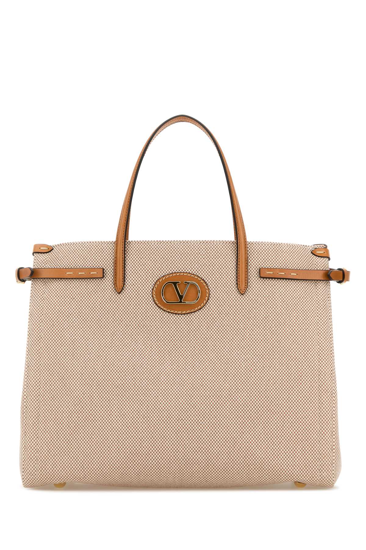 Valentino Garavani Antibes Tote Bag — Beige