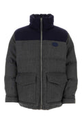 Gucci Wool Blend Down Down Jacket — Gray