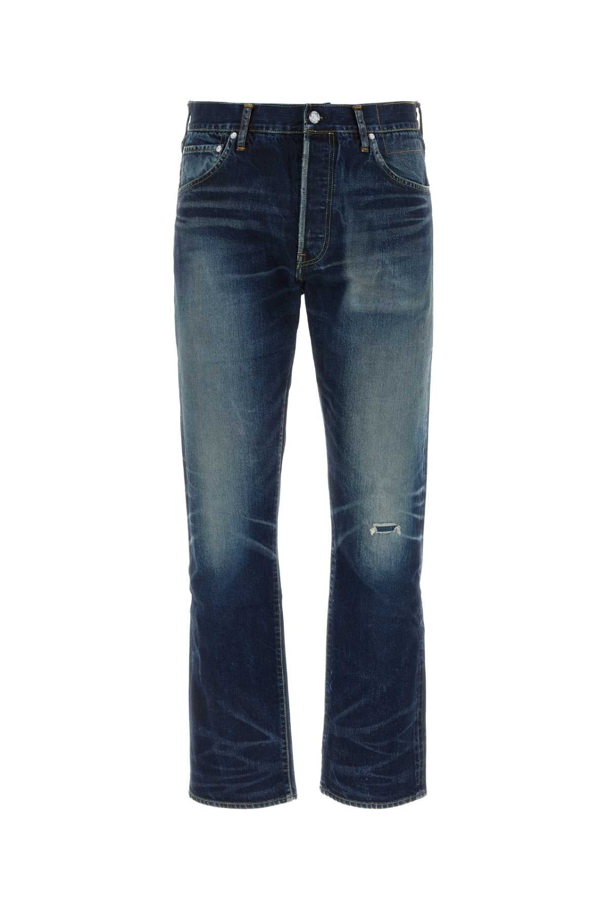 Visvim Distressed Denim Jeans — Blue