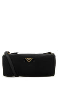 Prada Nylon and Leather Clutch — Black