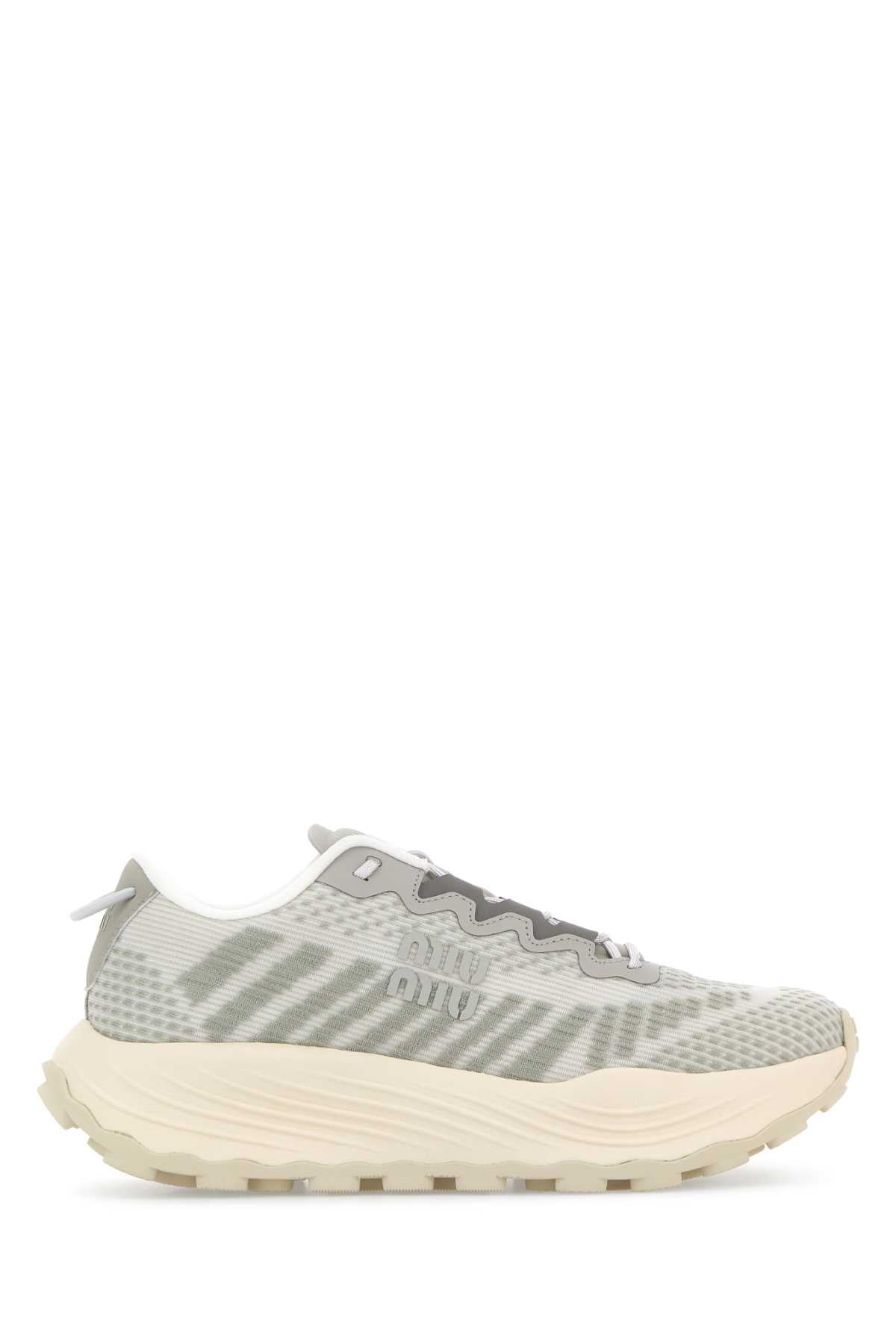 Miu Miu ALLACCIATE Sneaker — Gray