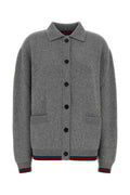 Gucci Wool-Cashmere Blend Cardigan — Gray