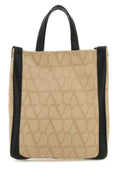 Valentino Garavani Toile Iconographe Canvas Tote Bag — Beige
