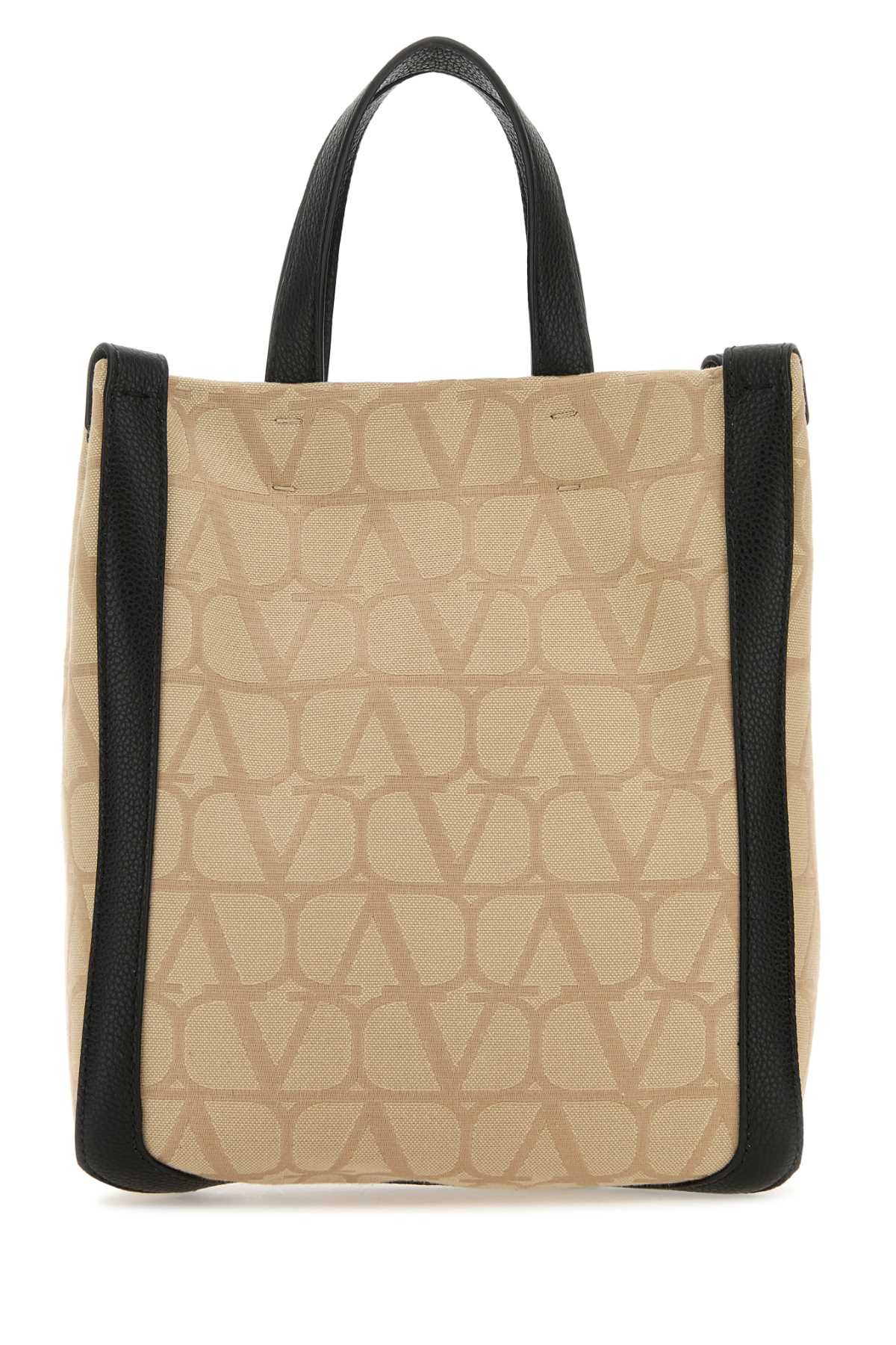 Valentino Garavani Toile Iconographe Canvas Tote Bag — Beige