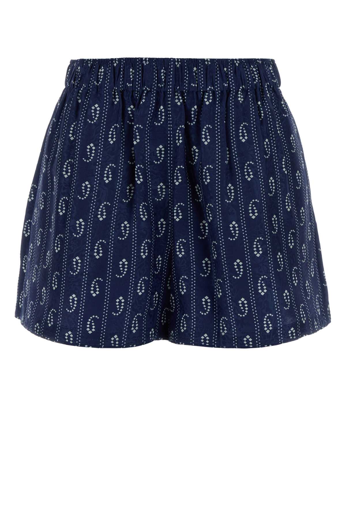 Tory Burch Paisley Shorts — Navy