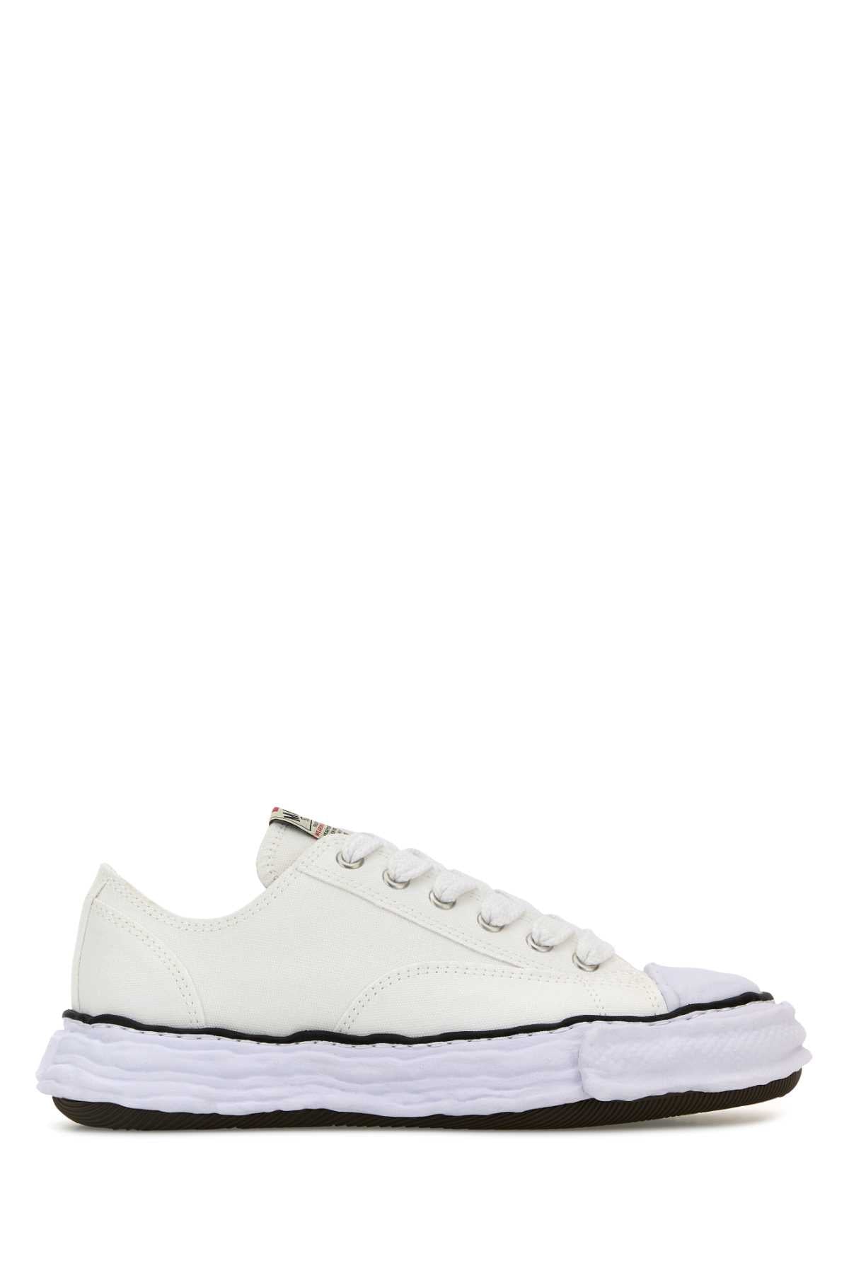 Maison Mihara Yasuhiro Canvas Low-Top Sneaker — White