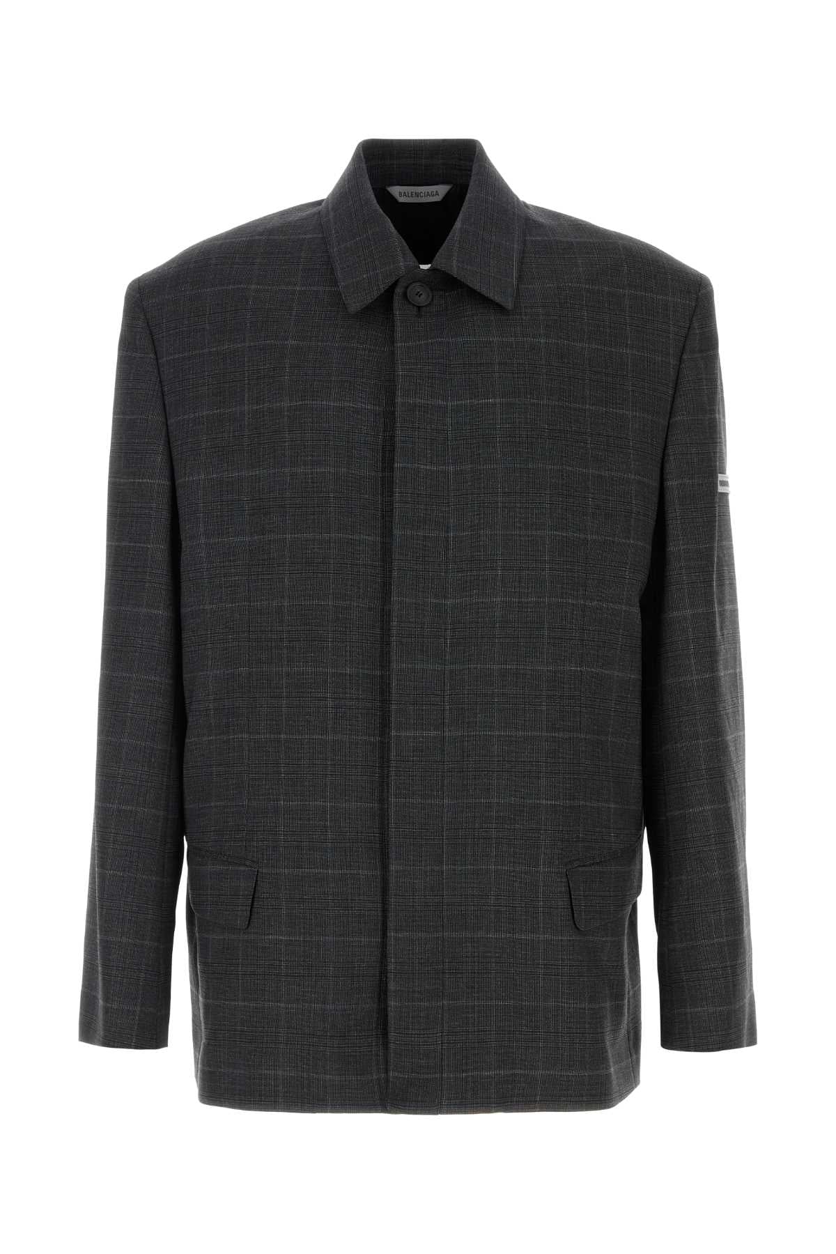 Balenciaga Virgin Wool Jacket — Gray