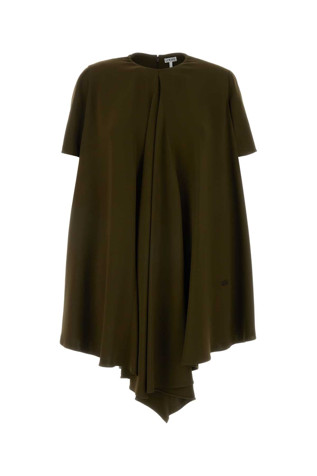 Loewe Trapeze Dress — Green
