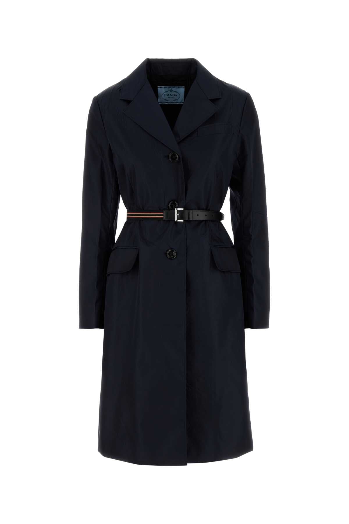Prada Re-Nylon Trench Coat — Navy