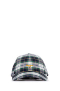 Barbour Kids CAPPELLO Tartan Cotton Baseball Cap — Navy