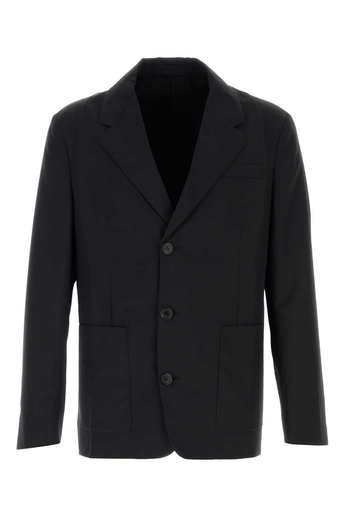 Prada Wool Blend Blazer — Black
