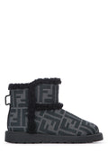 Fendi Kids Tessuto Boot — Gray