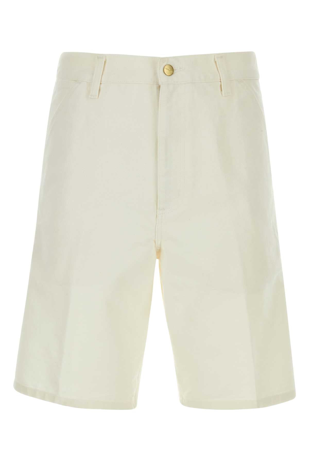 Carhartt Wip Single Knee Short Shorts — White