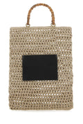 Jil Sander Open-Weave Rope Tote Bag — Beige