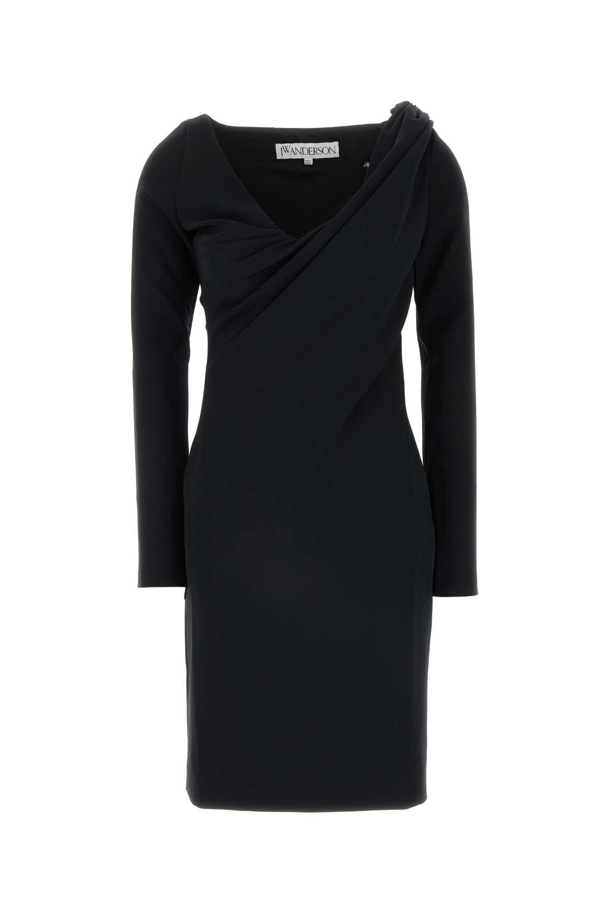 JW Anderson Drape Dress — Black