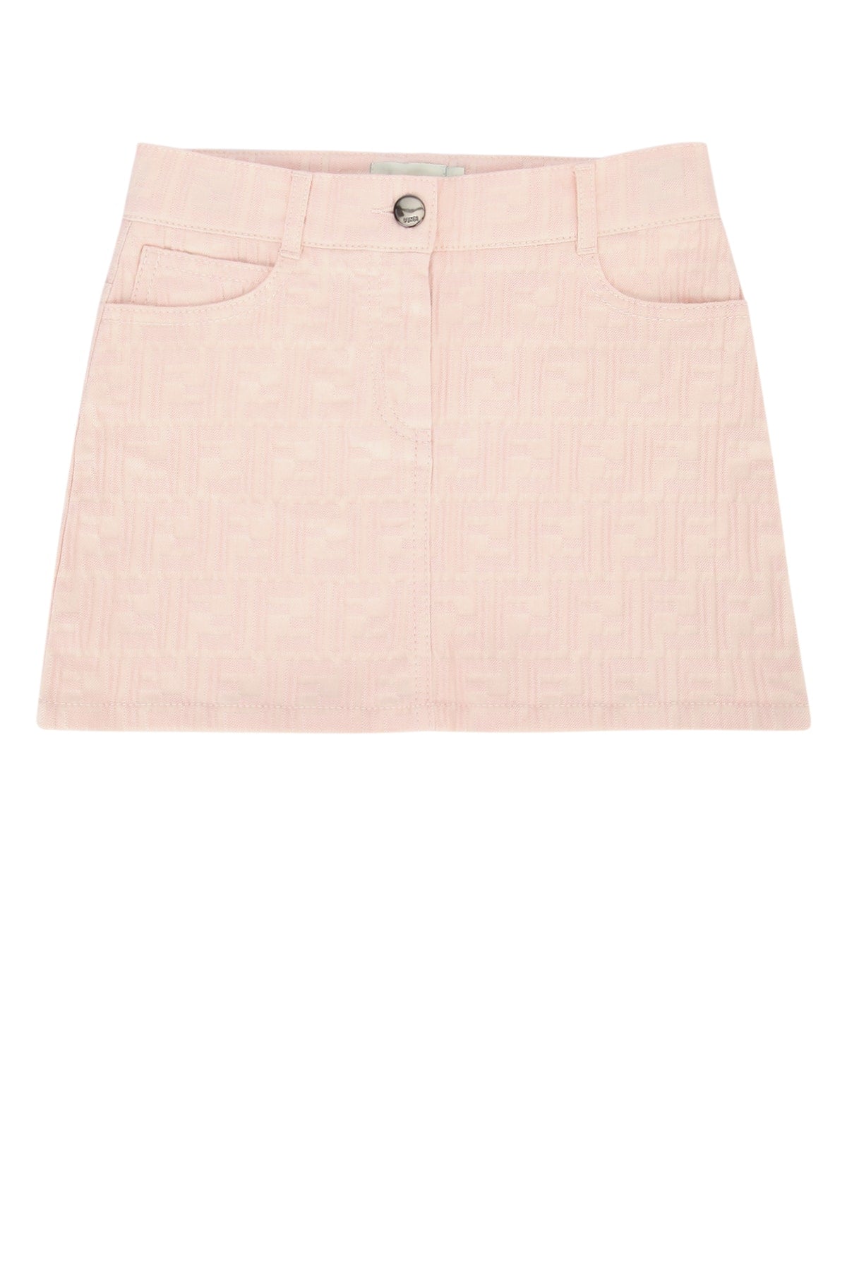 Fendi Kids Cotton Skirt — Pink