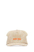 Fendi Kids BASEBALL Monogram Jacquard Baseball Cap — Beige