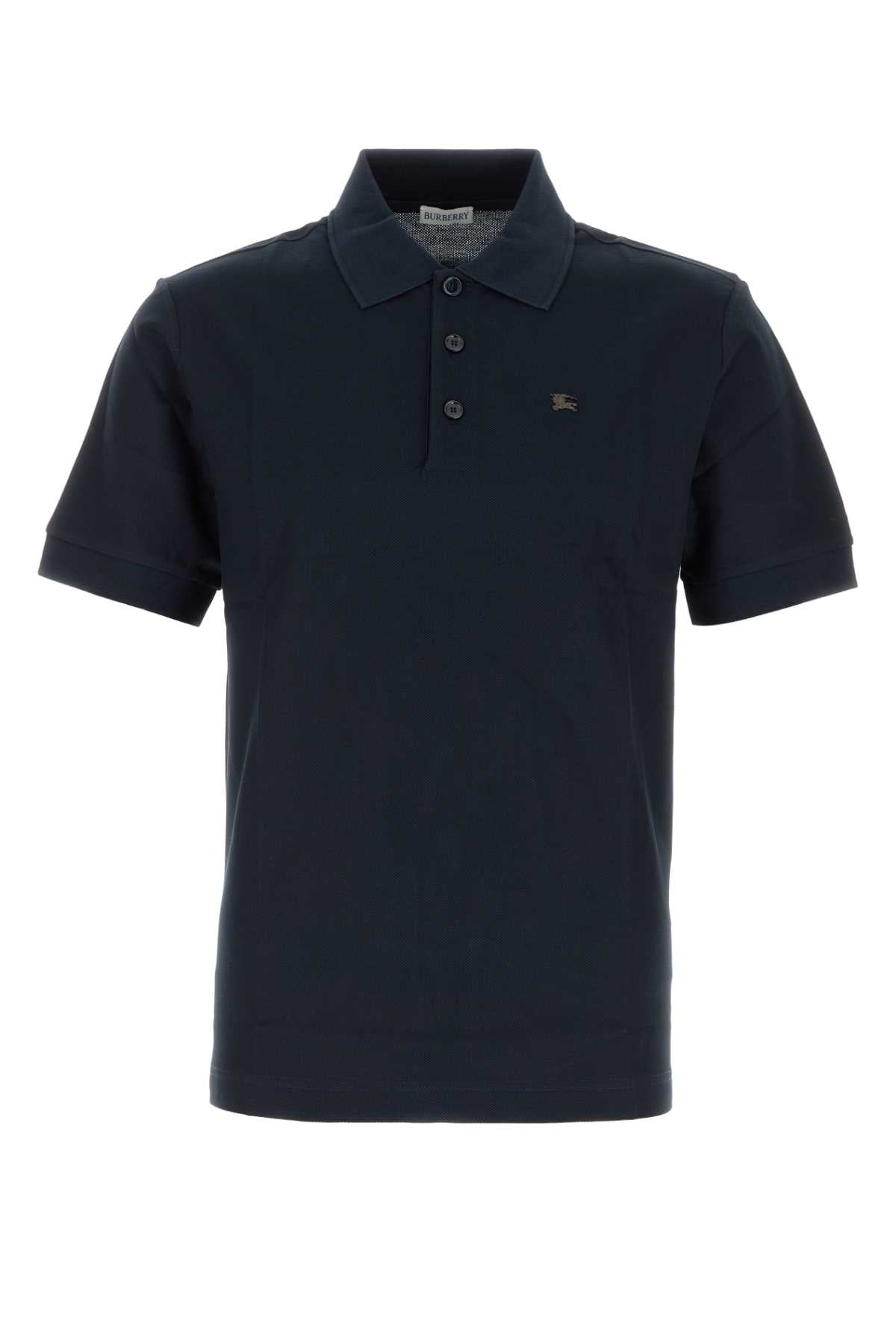 Burberry Cuff Polo Shirt — Navy