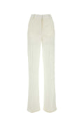 Stella McCartney Wide-Leg Viscose Trousers — Cream