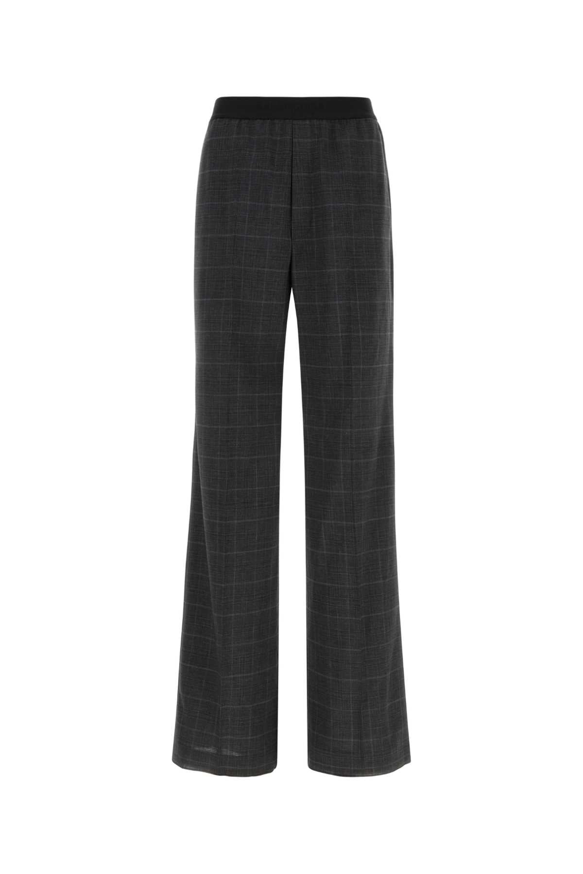 Balenciaga Wool Tailored Trousers — Gray