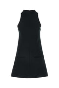 Courreges Twill Dress — Black