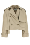 Stella McCartney Cotton Trench Coat — Beige