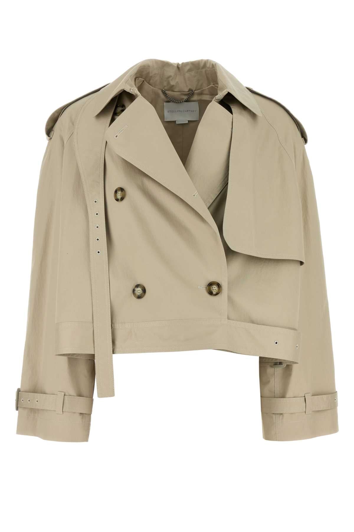 Stella McCartney Cotton Trench Coat — Beige