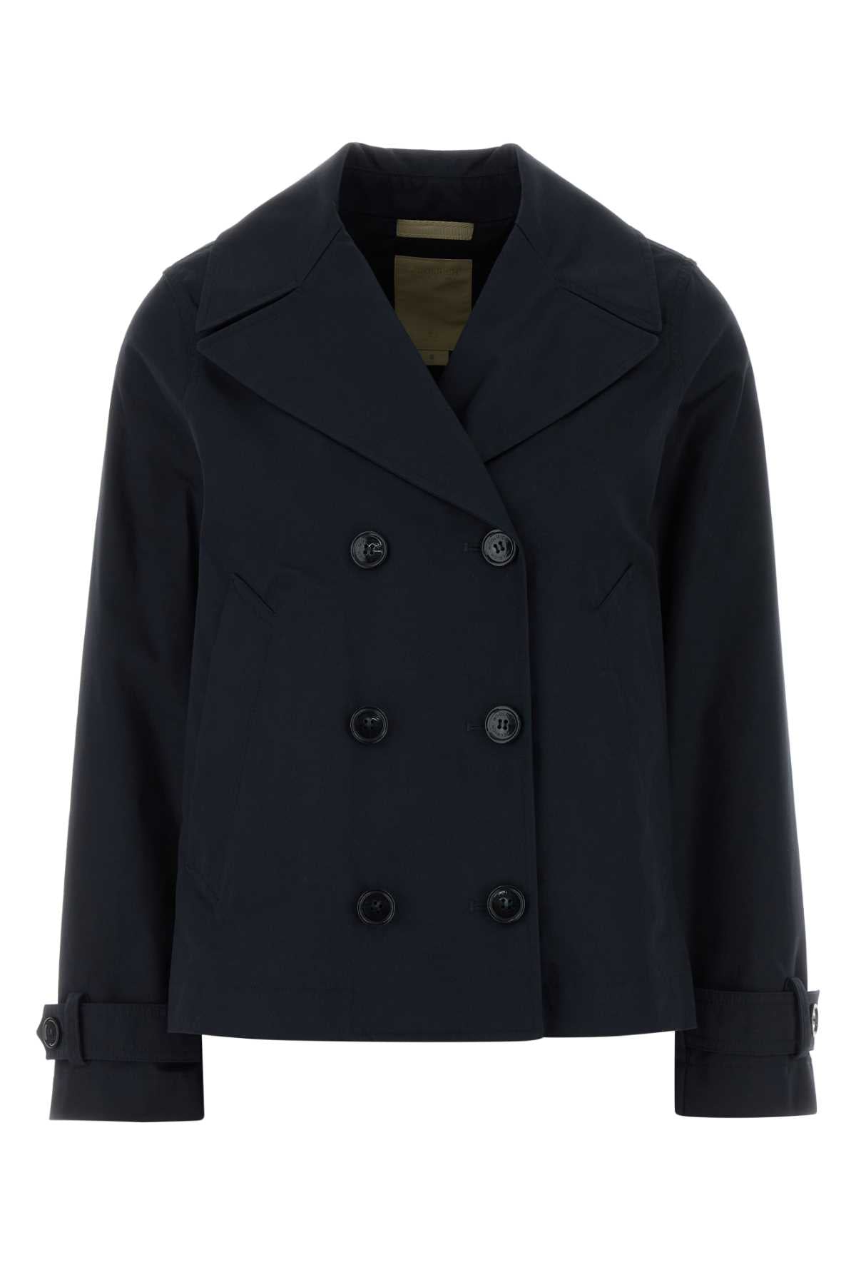 Woolrich Cotton Coat — Navy
