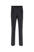 Prada Mohair-Wool Blend Trousers — Gray