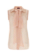 Gucci Floral Printed Crepe Shirt — Pink