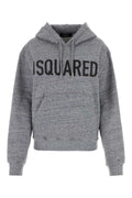 Dsquared2 Logo-Print Cotton Sweatshirt — Gray