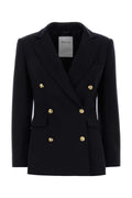 Blazer de lana de doble botonadura Aftercoat — Azul marino