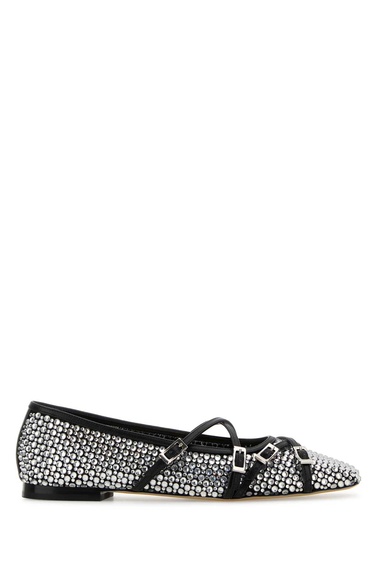 Mach&Mach Square Ballet Flat — Black