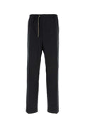 Maison Margiela Cotton Nylon Silk Trousers — Blue