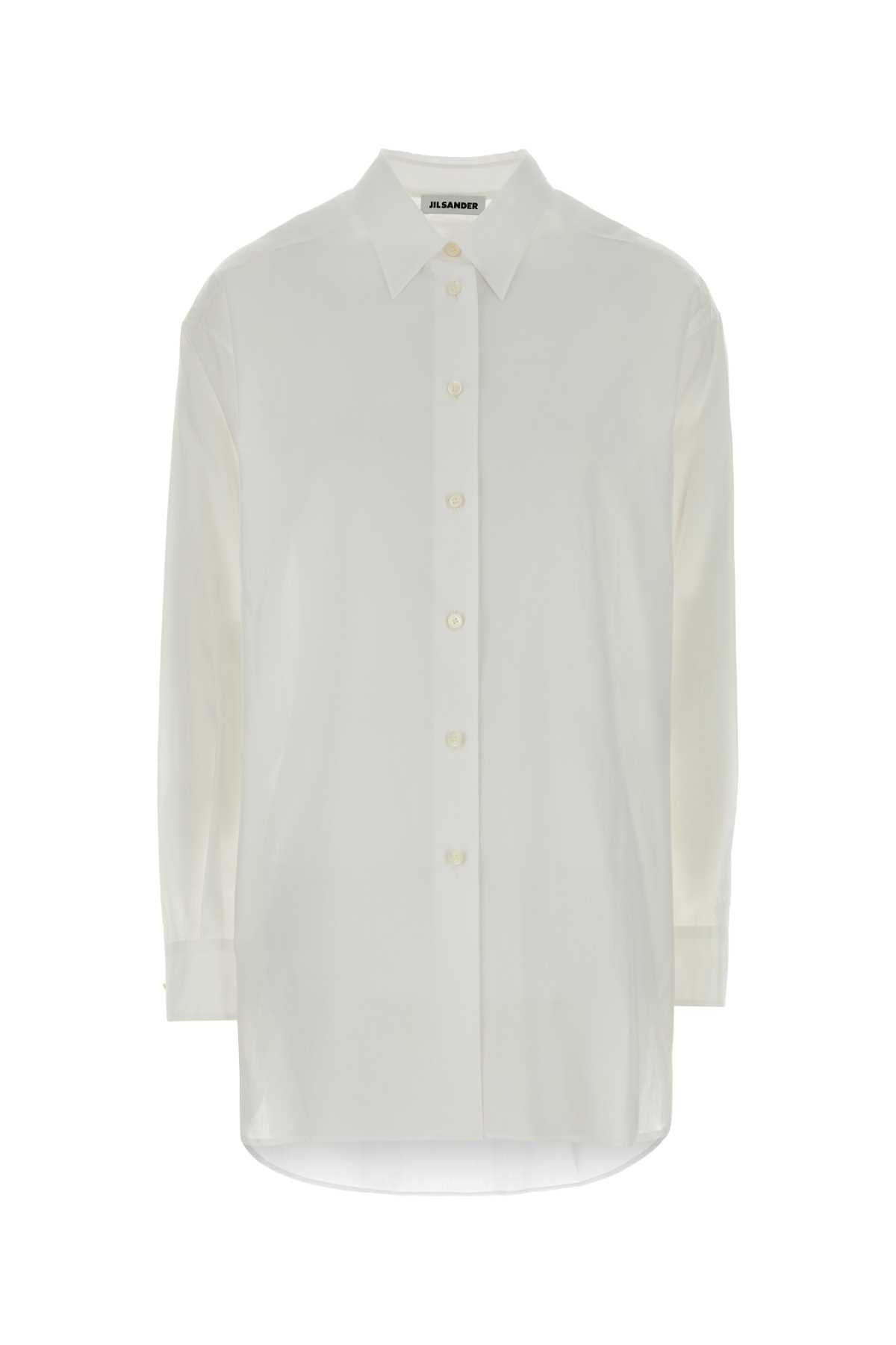 Jil Sander Cotton Muslin Shirt — White