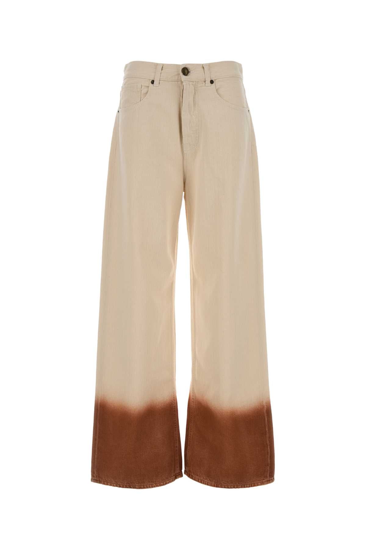 Alanui Shades Jeans — Beige