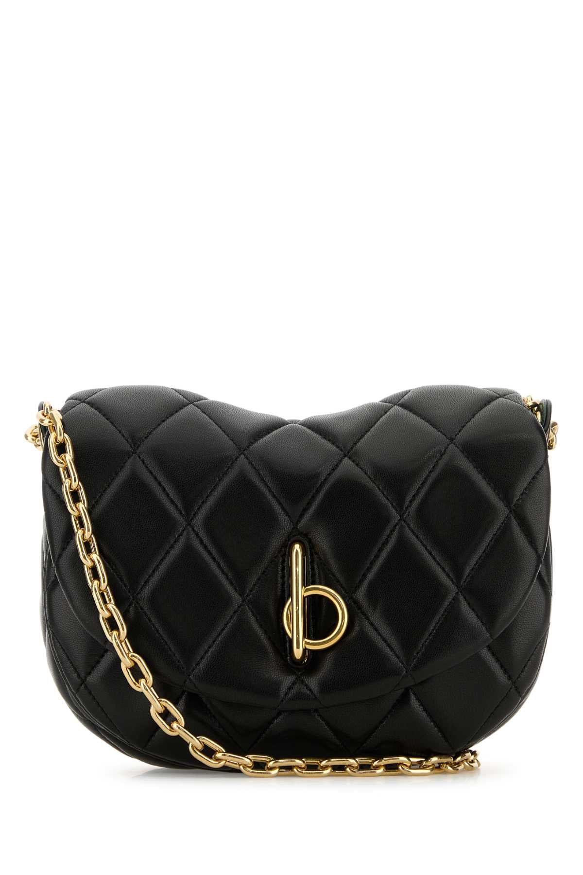Burberry Chain Shoulder Bag — Black