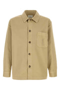 Saint Laurent Downtown Overshirt Shirt — Beige