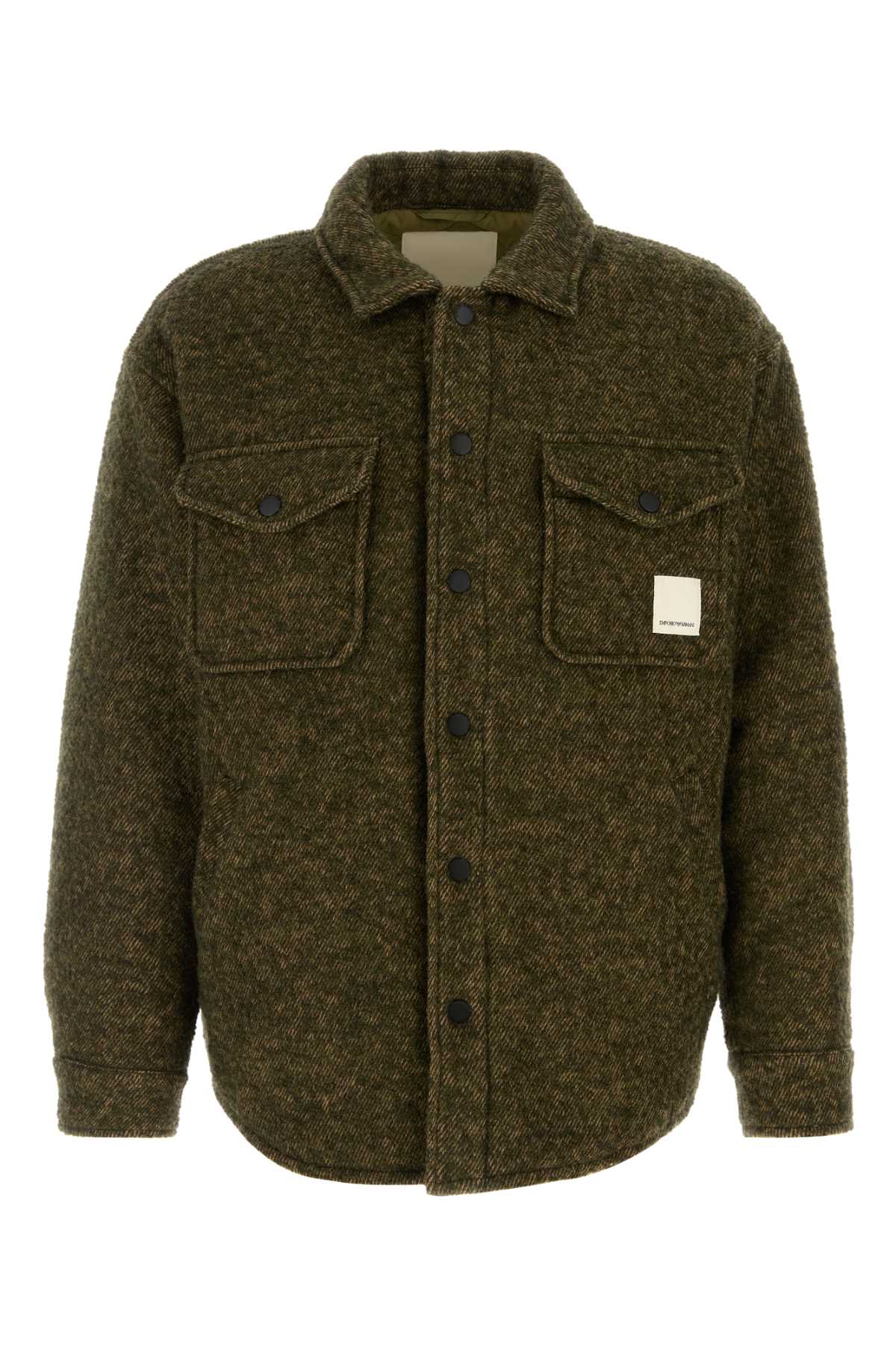 Emporio Armani Wool Blend Jacket — Green